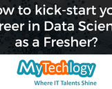 How can a Fresher get into a Data Science career? (Part 1)