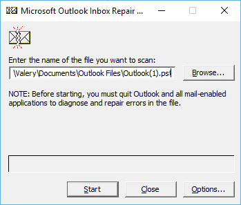 Restoring a PST File With Outlook 2016 Tools - Image 5