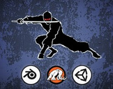 
Make a Ninja Survival game for mobile in Unity and Blender