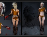 
Model & Texture a complete Female Character for Games