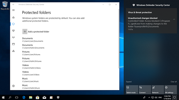 How to Protect Files from Ransomware with Windows 10 Defender - Image 1